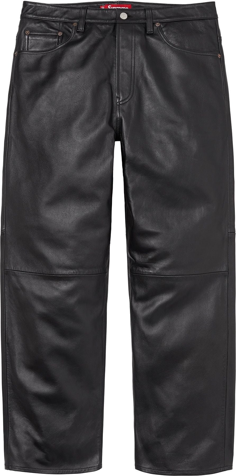 Leather Baggy 5-Pocket Jean view 2